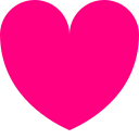 Cœur rose